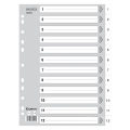 Hochwertige 13C A4 PP Stationery Color Index Datei Ordner Registerkarte Teilen der Registerkarte
